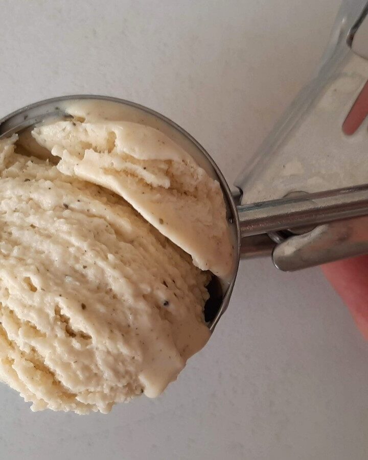Homemade labane-zaatar ice cream. Photo (and ice cream) by Jessica Halfin