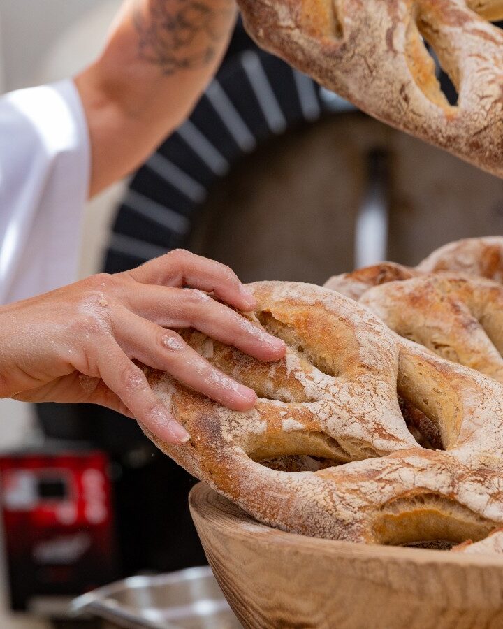 Fresh fougasse bread in Rama’s Kitchen. Photo: courtesy