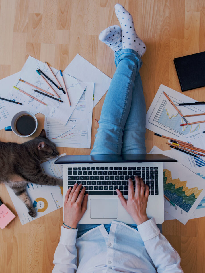 Once the stuff of dreams, working from home has become a challenging reality. Photo by Creative Lab via Shutterstock.com