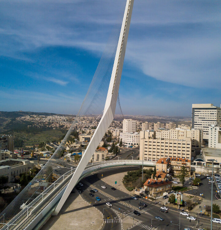 The Chords Bridge in Jerusalem. Photo by Shutterstock