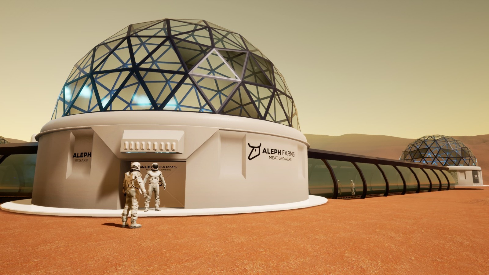 Illustration of an Aleph Farms BioFarm designed for cultivated meat production even in outer space. Photo: courtesy