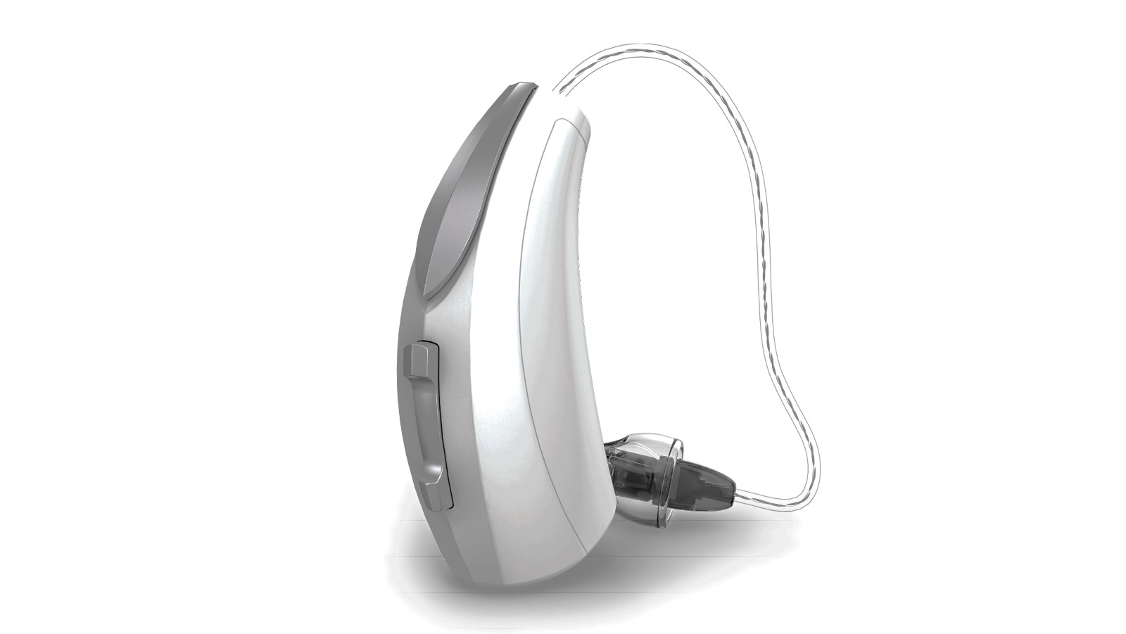 The Livio Edge AI hearing aid now works with MyEye via a wireless connection. Photo courtesy of Starkey and OrCam