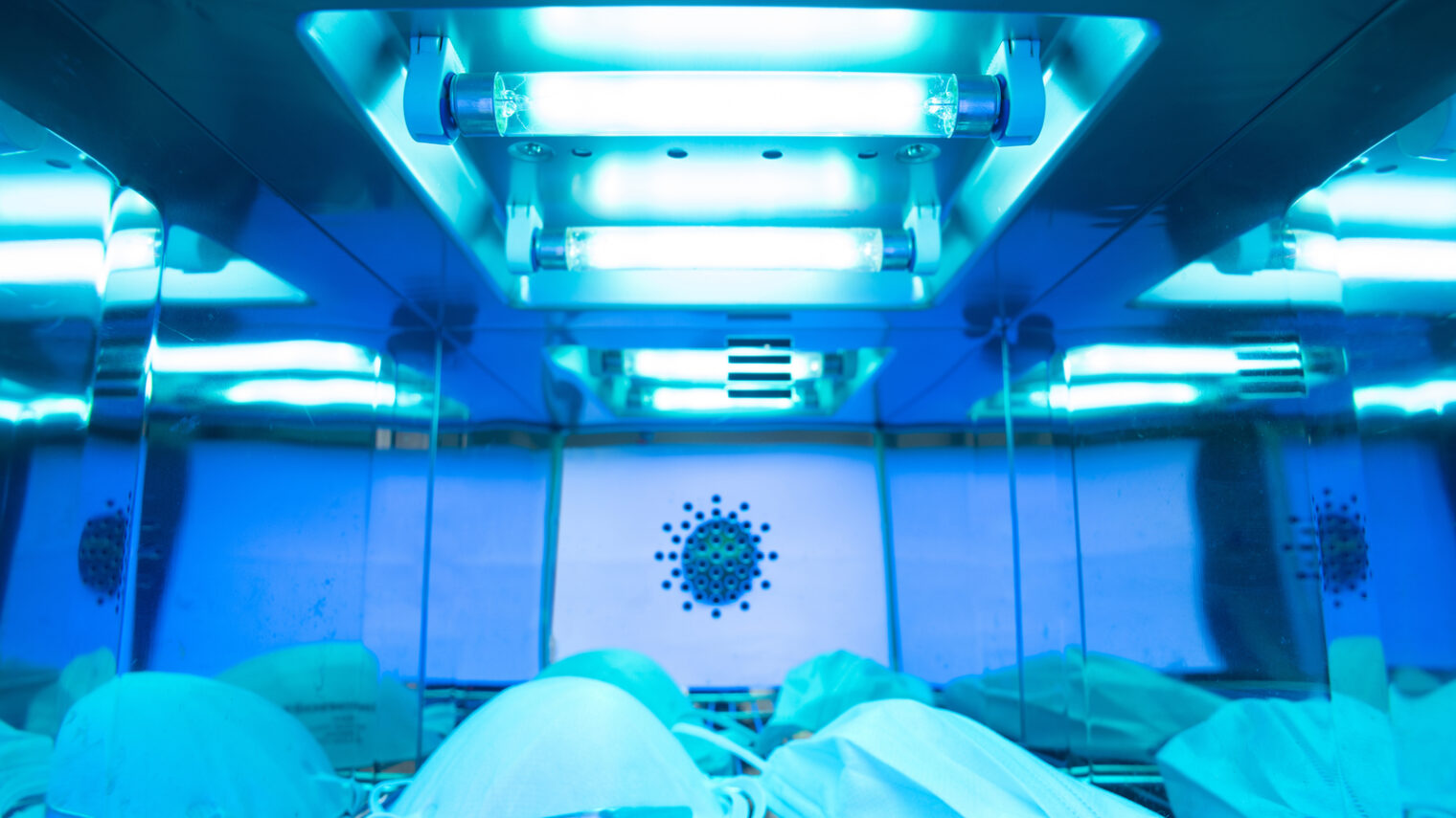 Israeli researchers discover that coronavirus can be quickly and easily killed using UV LED lights. Photo by Nor Gal via Shutterstock.com