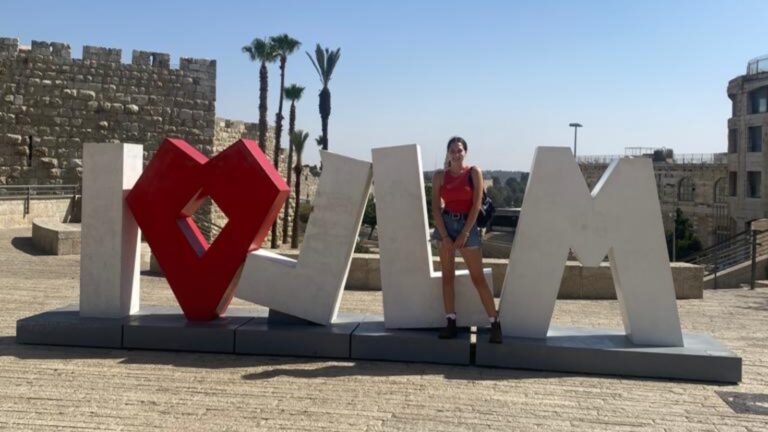 The welcoming “I ♥️ JLM” sculpture between the new and old parts of Jerusalem is a natural Instagram magnet. Photo by Ava Rosen