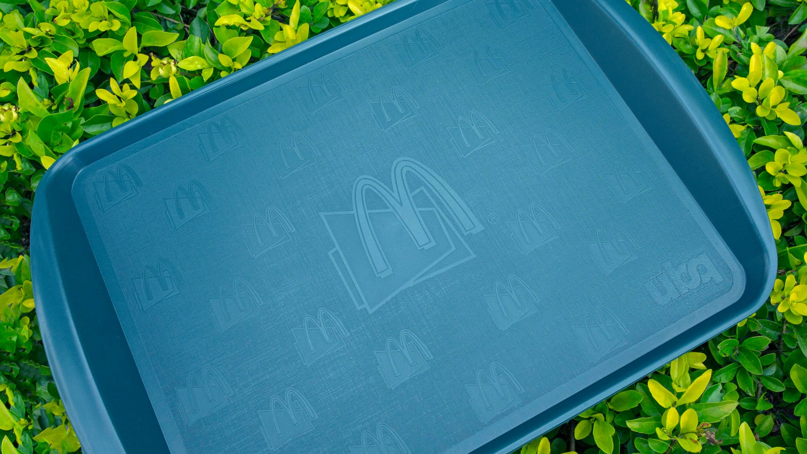 McDonald’s trays made of a plastic substitute derived from household trash. Photo courtesy of UBQ Materials