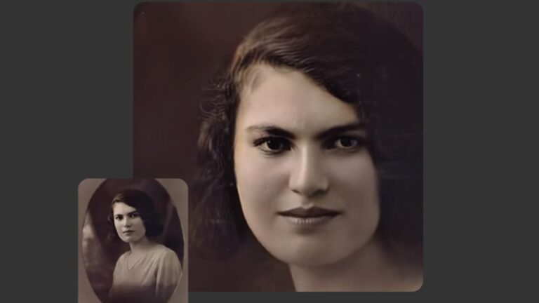 Screenshot from MyHeritage Deep Nostalgia