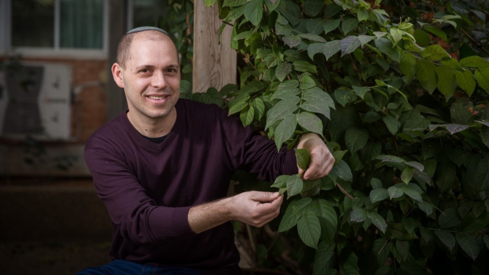 Plant scientist Shilo Rosenwasser, as assistant professor at Hebrew University. Photo courtesy of Hebrew University