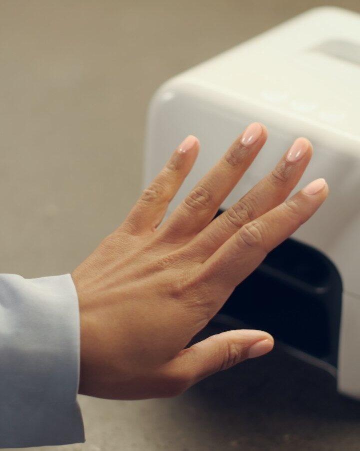 The Nimble machine does your nails at home, automatically. Photo courtesy of Nimble