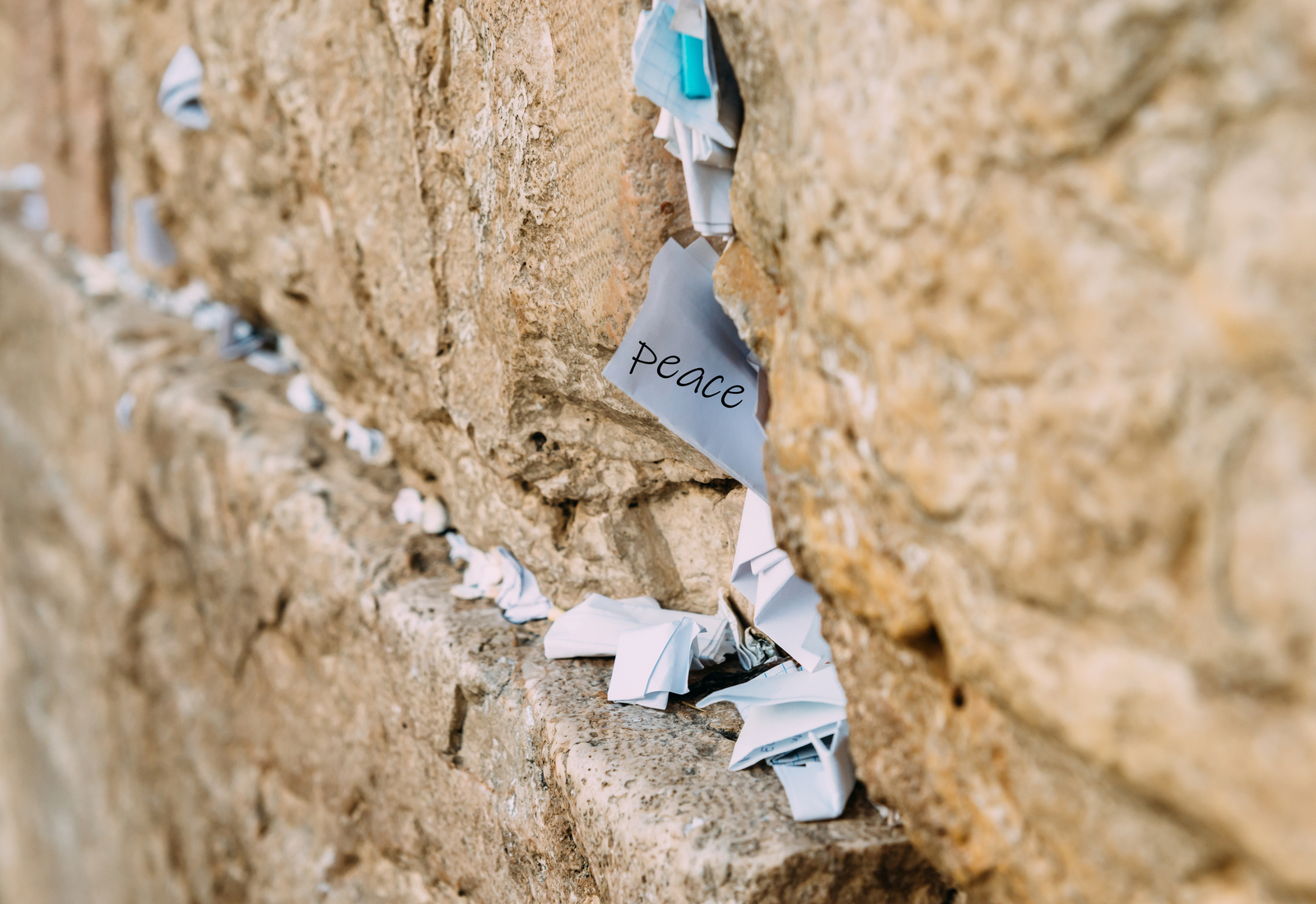 A hope for peace in Israel. Photo of the Western Wall, by Shutterstock