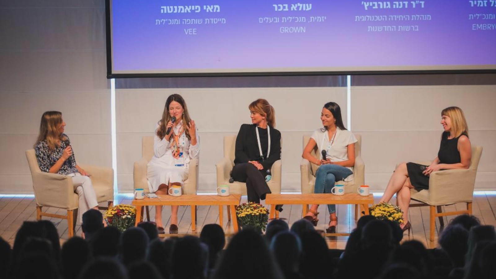Panelists at the opening event for “Women Creating Innovation.” Photo courtesy of Peres Center for Peace and Innovation