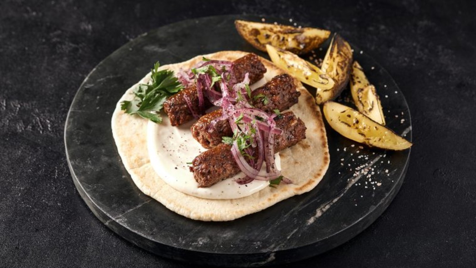 Redefine Lamb Kebab, a juicy minced alt-meat product for the most common street-food dish from the Middle East to India. Photo courtesy of Redefine Meat