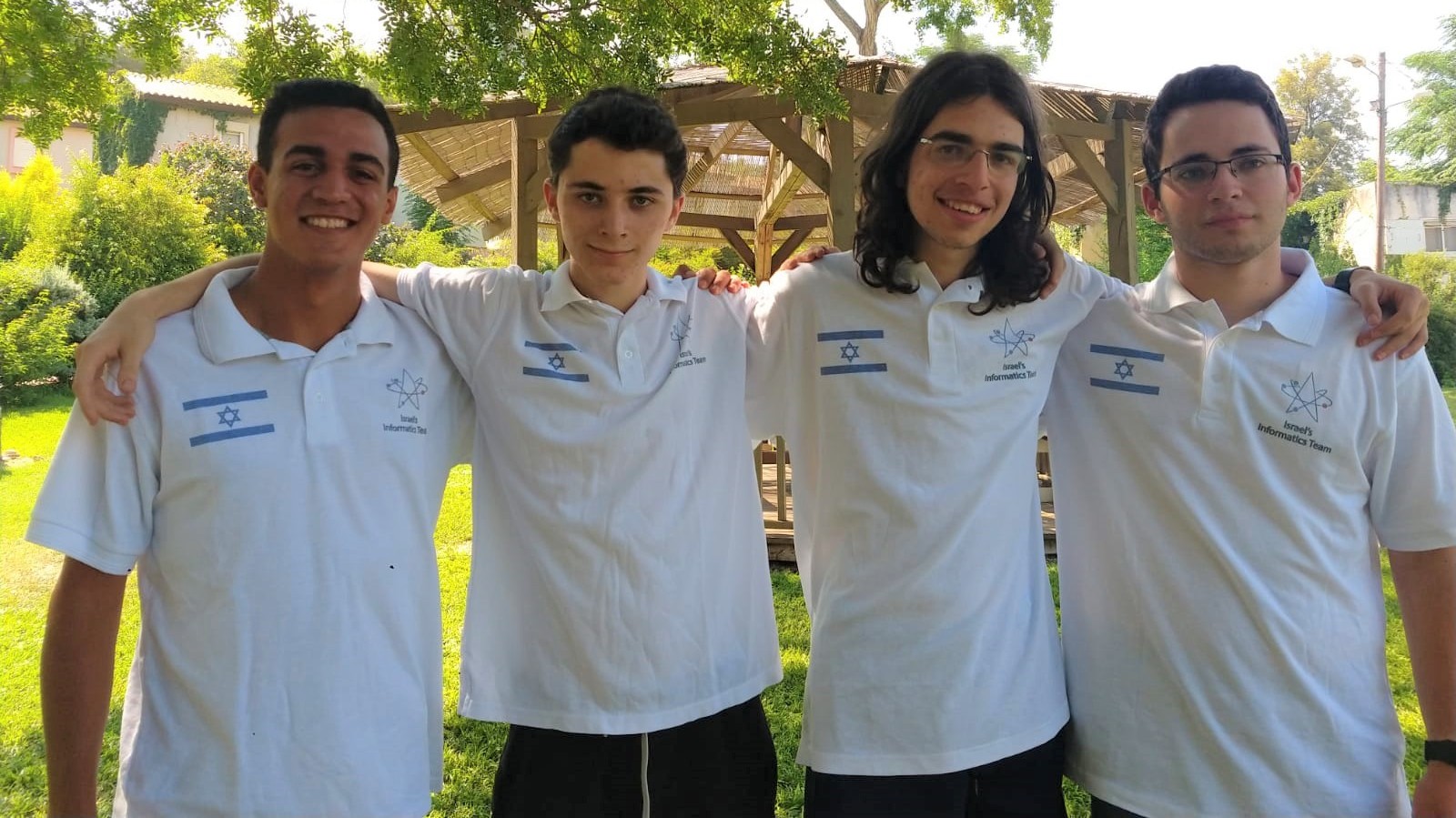 From left, International Olympiad in Informatics medalists Yanir Edri, Lior Yehezkely, Gonen Gazit, Yoav Katz. Photo courtesy of Future Scientists Center