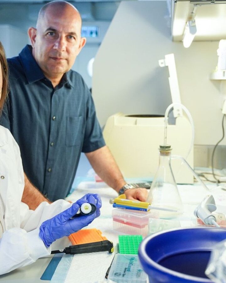 Dr. Reem Dowery, left, and Prof. Doron Melamed. Photo courtesy of Technion-Israel Institute of Technology