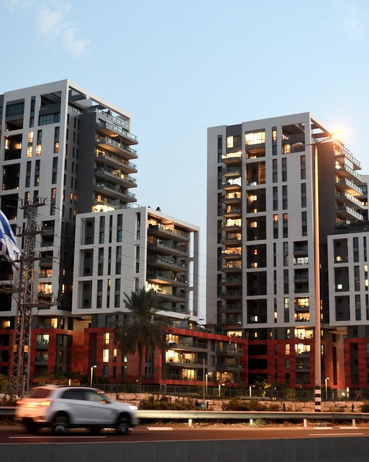 A new residential project in Herzliya. Photo by Gili Yaari/Flash90