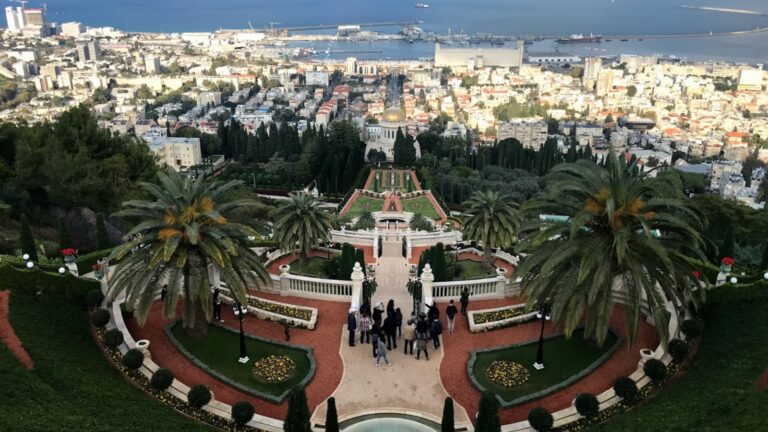 Haifa’s stunning Bahá’í Gardens offer free admission. Photo by Nicky Blackburn