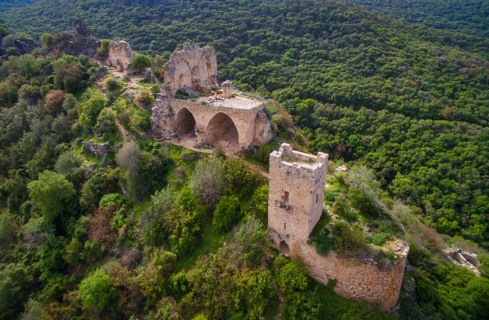 Montfort Castle – an ancient Crusader fortress in the Upper Galilee. Photo by Seth Aronstam, Shutterstock