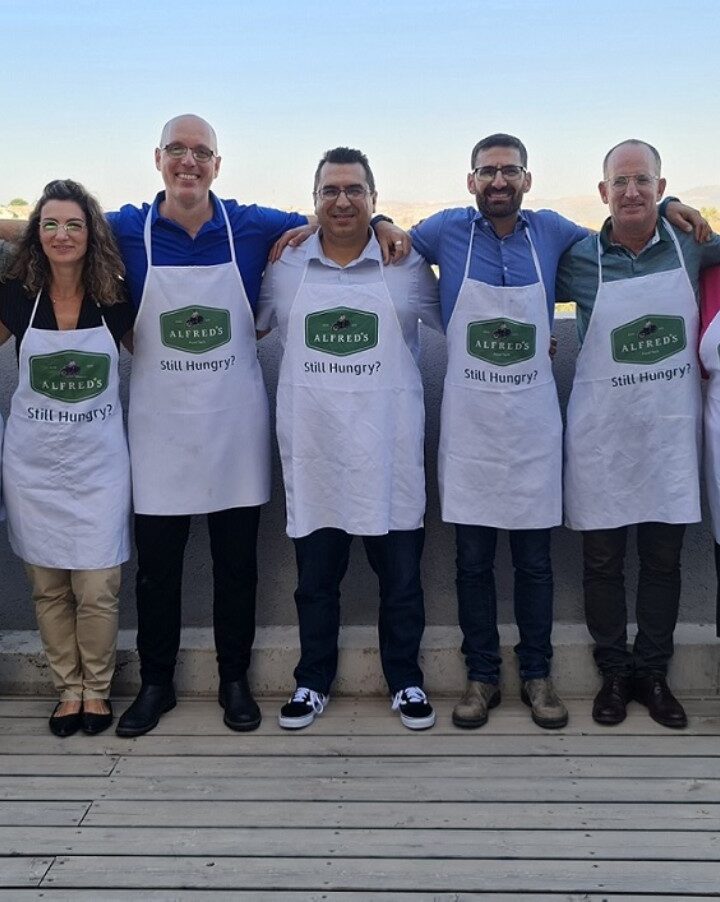 The team of Alfred’s, a new Israeli B2B startup offering an innovative platform for producing plant-based whole cuts for the meat, poultry, meat analog and cultivated meat industry. Photo courtesy of Alfred’s