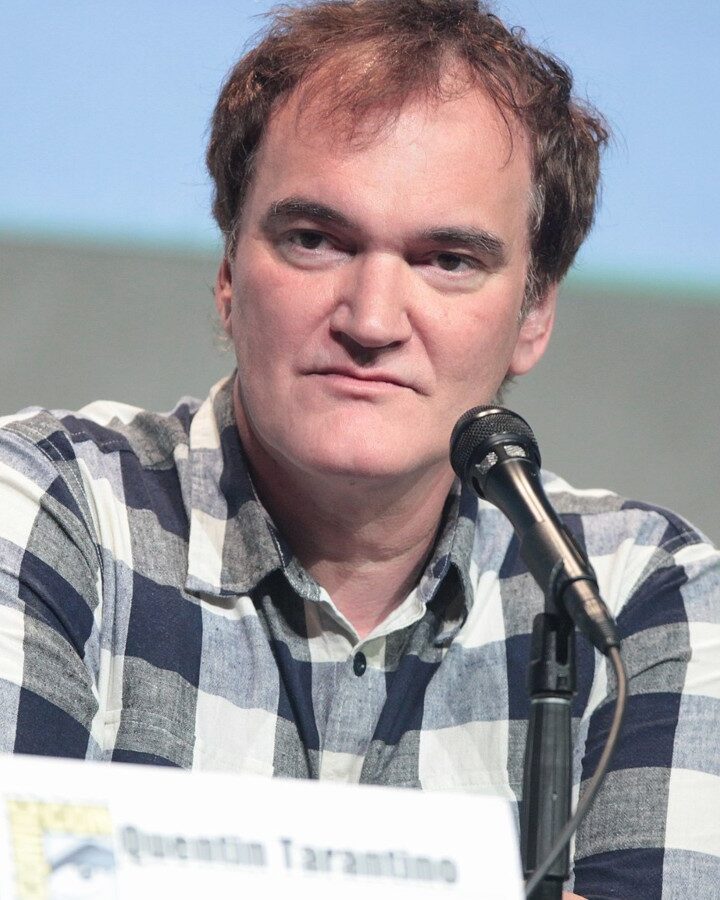 Quentin Tarantino speaking at the 2015 San Diego Comic Con International. Photo by Gage Skidmore via Wikimedia Commons