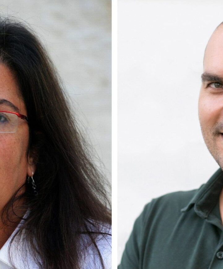 Prof. Marcelle Machluf and PhD student Lior Levy. Photo courtesy of Technion Spokesperson’s Office