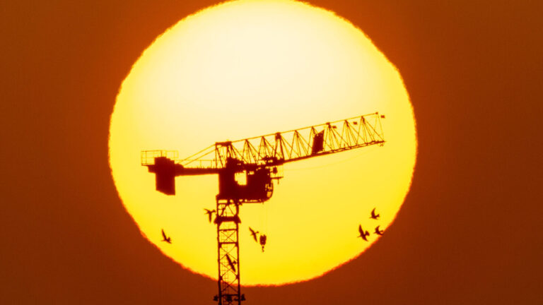 Covid, or no Covid, Israel's construction industry carries on at wharp speed. Cranes like this in Jerusalem, can be spotted up and down the country. Photo taken September 1, 2021 by Nati Shohat/Flash90