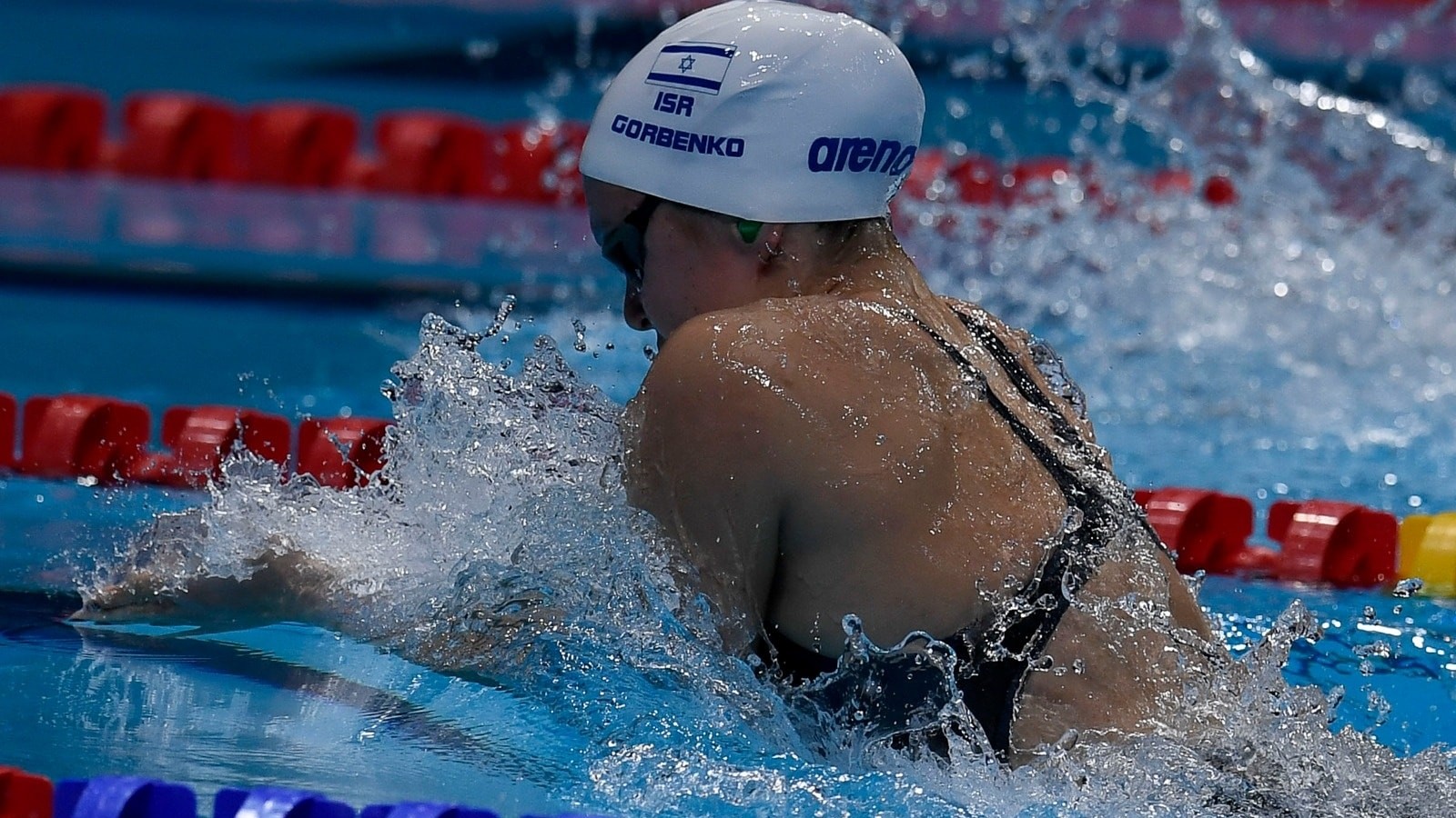 Photo of Anastasiya Gorbenko in Abu Dhabi courtesy of the Israel Olympic Committee