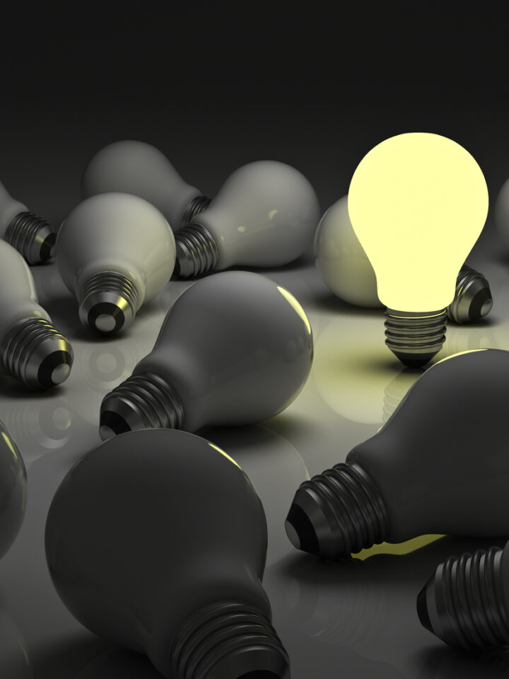 Not all bright ideas will make it, however good they are. Photo by amasterphotographer, Shutterstock