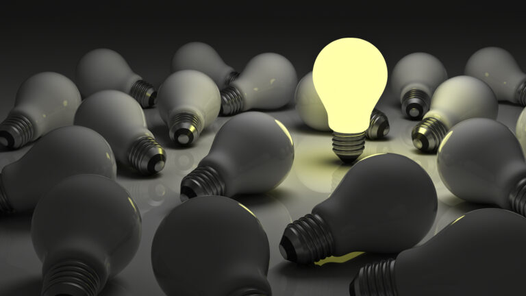 Not all bright ideas will make it, however good they are. Photo by amasterphotographer, Shutterstock