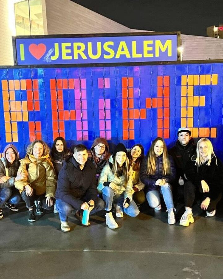 A Birthright Israel group from Ukraine traveling in Israel in February 2022. Photo courtesy of Birthright Israel
