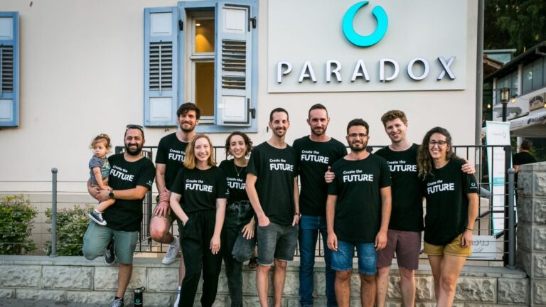 The Paradox Israel team. Photo by Raanan Gabay