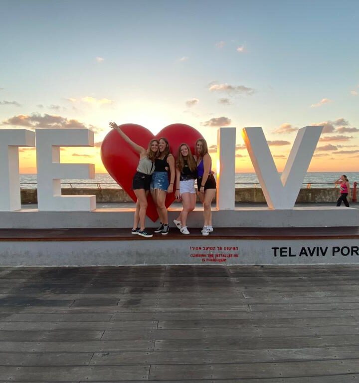 Enjoying Tel Aviv with friends during the summer. Photo Courtesy: Alison Comite