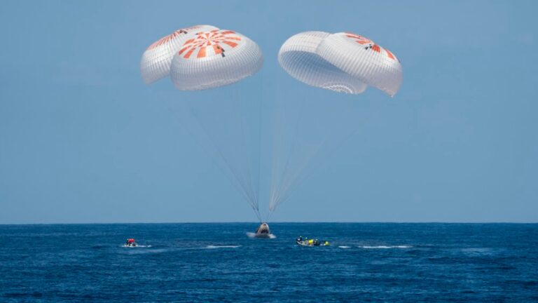Photo of Axiom Mission’s splashdown courtesy of SpaceX