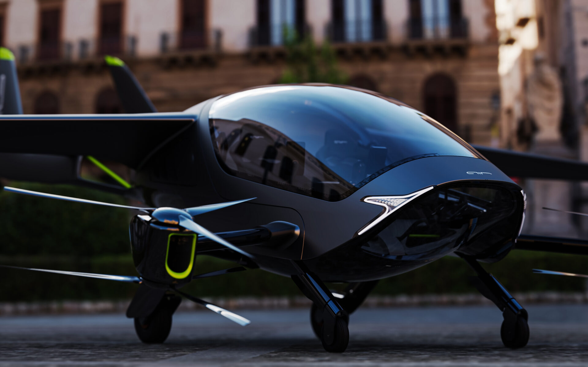 AIR ONE personal electric plane. Photo courtesy of AIR
