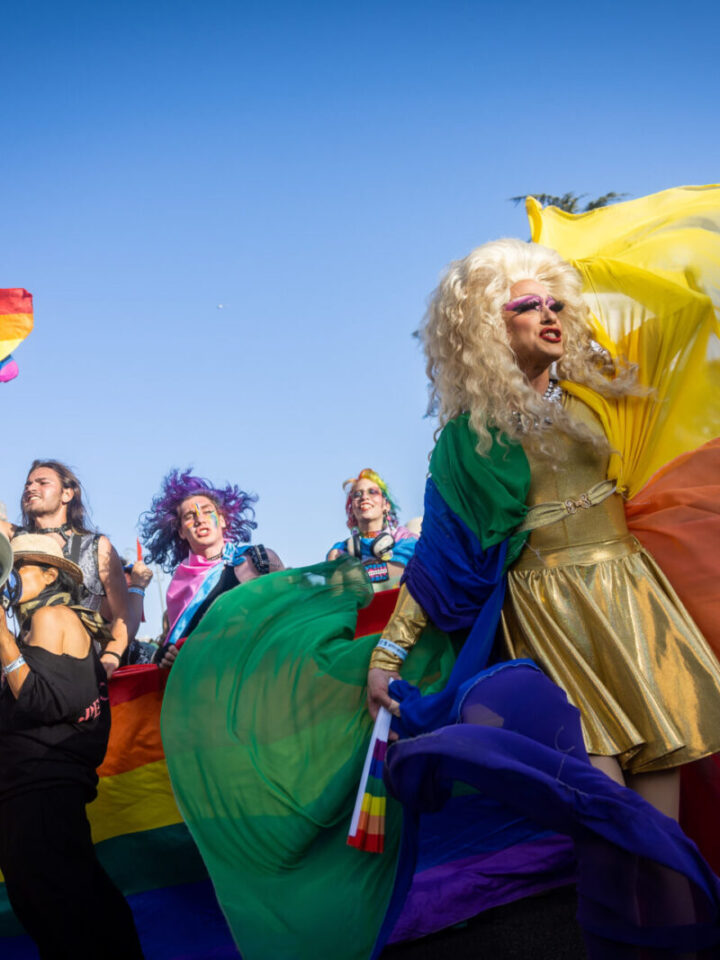 Thousands take part in the annual Gay Pride Parade in Jerusalem, on June 2, 2022. Photo by Yonatan Sindel/Flash90