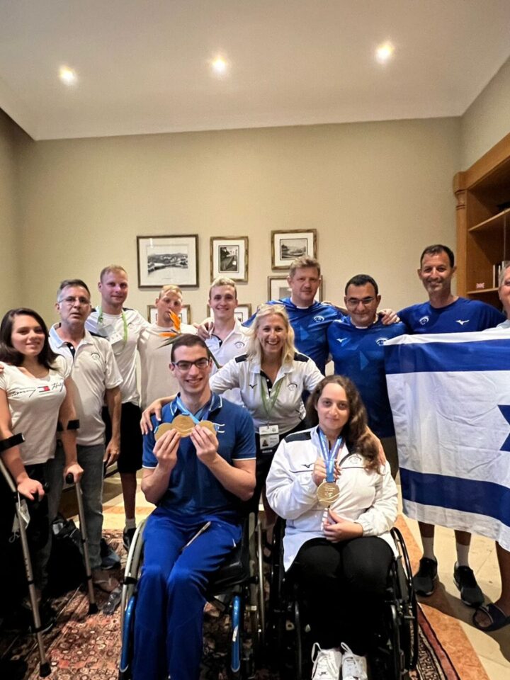 Team Israel comes home with five medals from the 2022 Para Swimming World Championships in Portugal. Photo courtesy of Israel Paralympic Committee