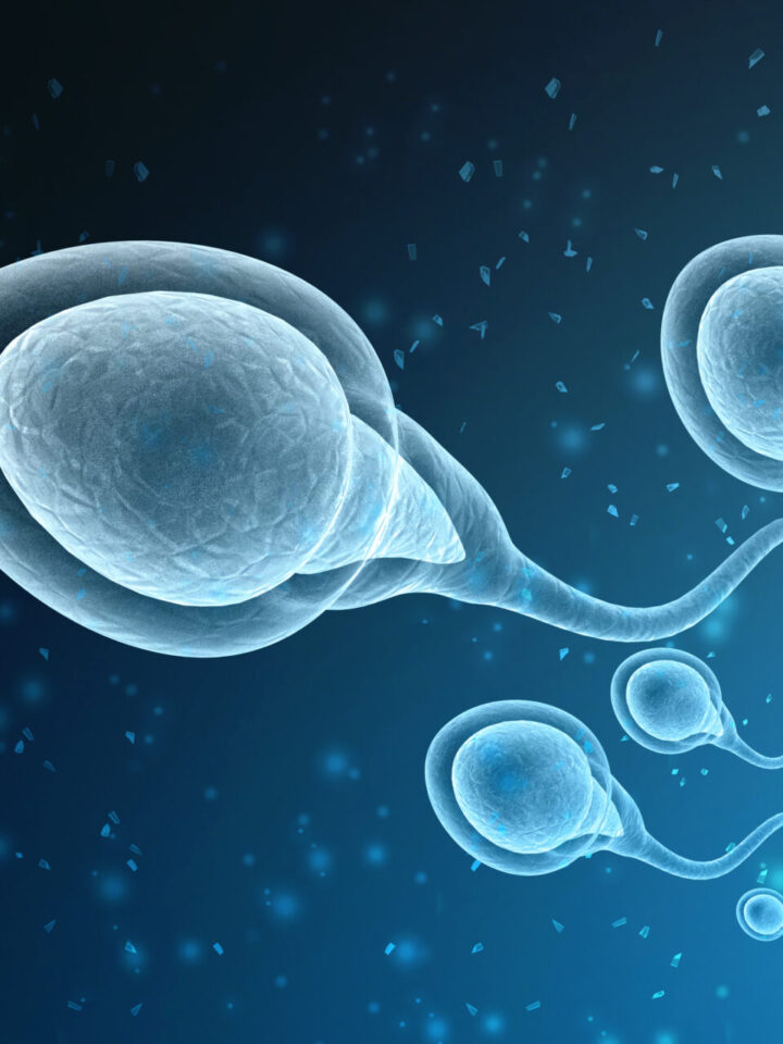 A 3D rendering of human sperm. Illustration by White Markers via Shutterstock
