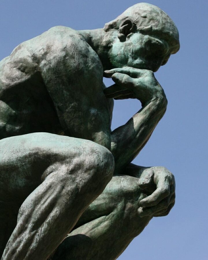 Rodin’s “The Thinker” photo via Pixabay