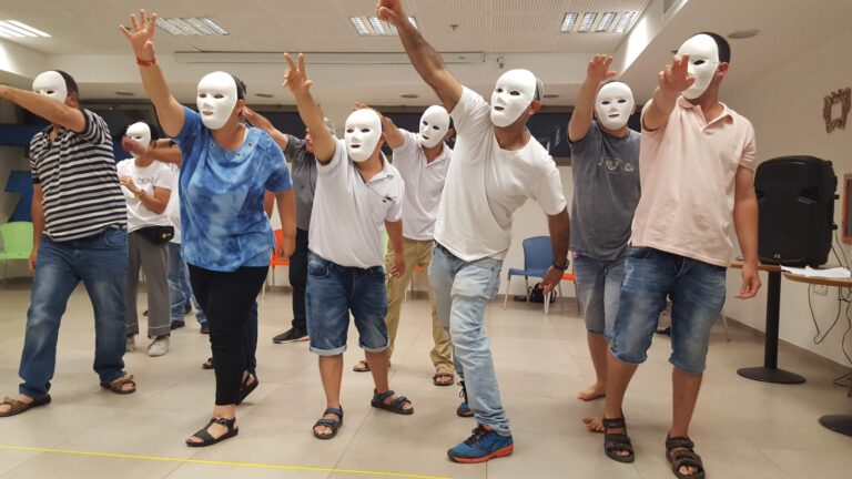 Community-based theater group for people with special needs in Hadera. Photo by Ephrat Specktor/Curtain Call