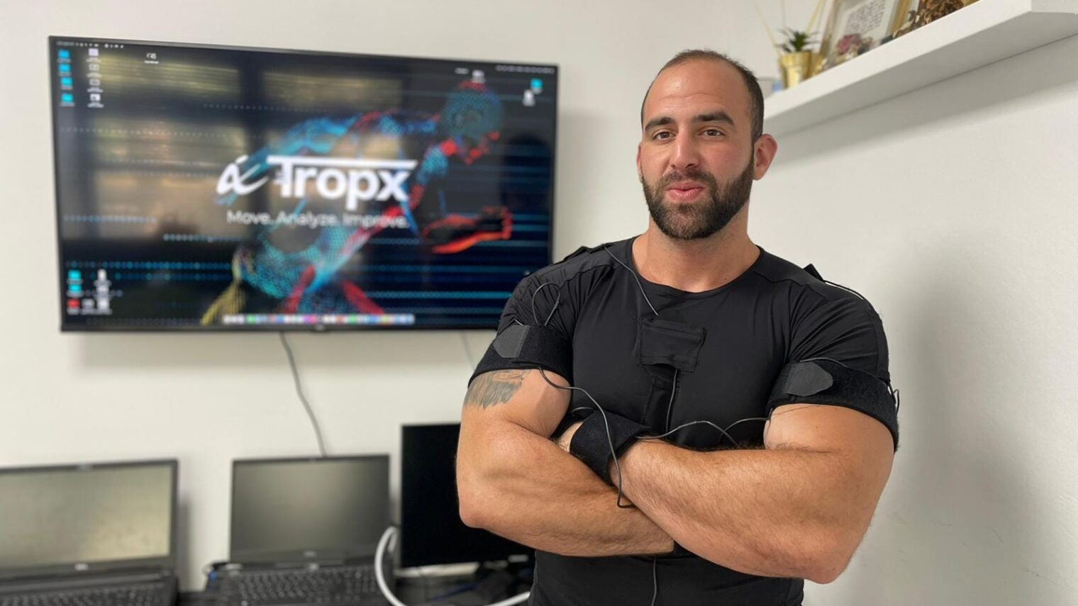 Salay Haim Raveh, founder of Tropx smart sports clothing company. Photo courtesy of Tropx