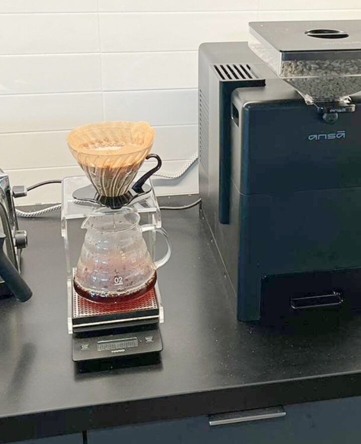 The countertop coffee roaster. Photo courtesy of ansā