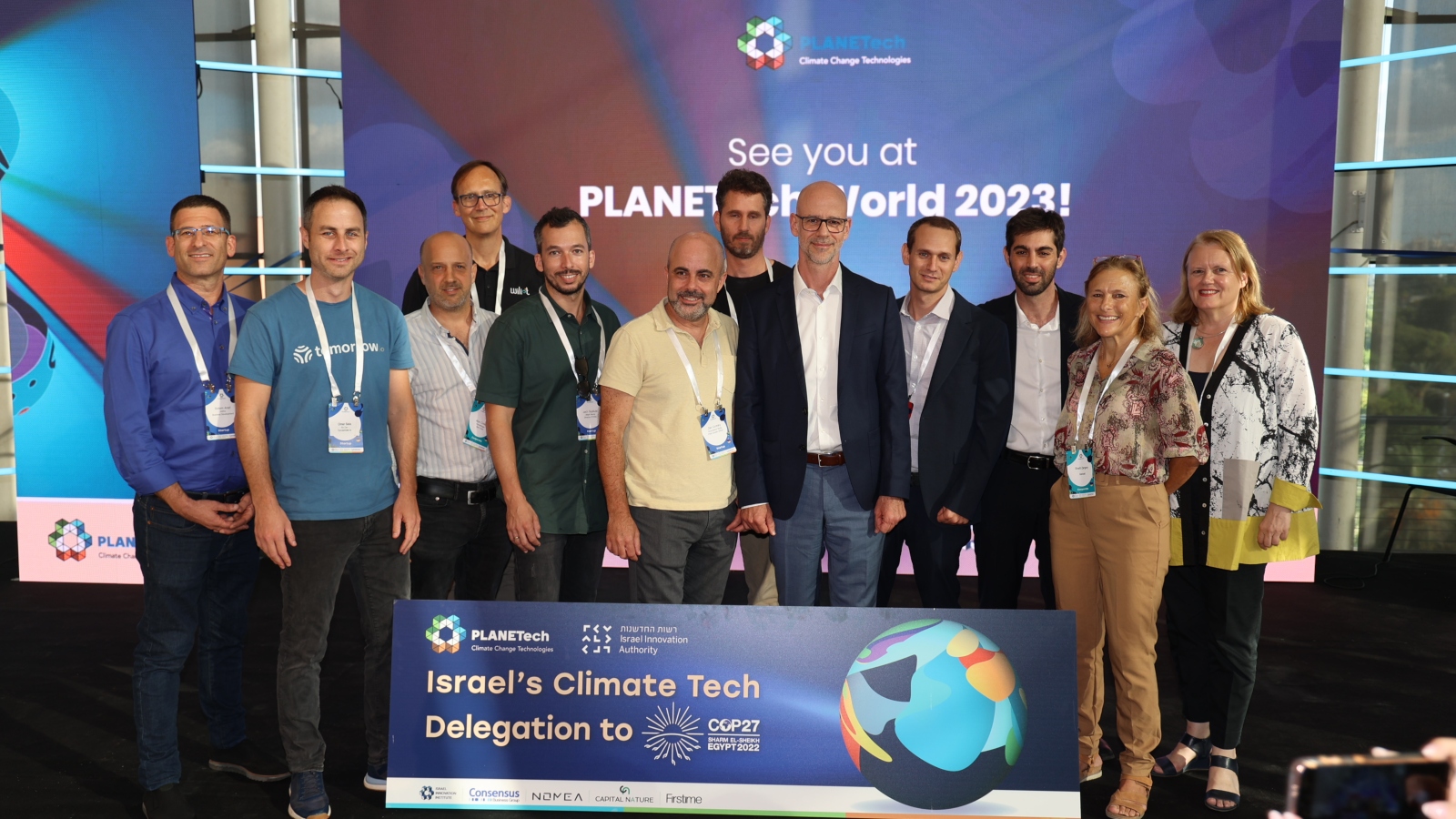 Israelâ€™s climate-tech delegation to COP27 in Egypt. Photo by Perry Mendelboym