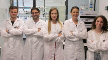 The Tel Aviv University research team behind the novel development that allows for the removal of tumors without surgery. (Photo courtesy of Tel Aviv University)