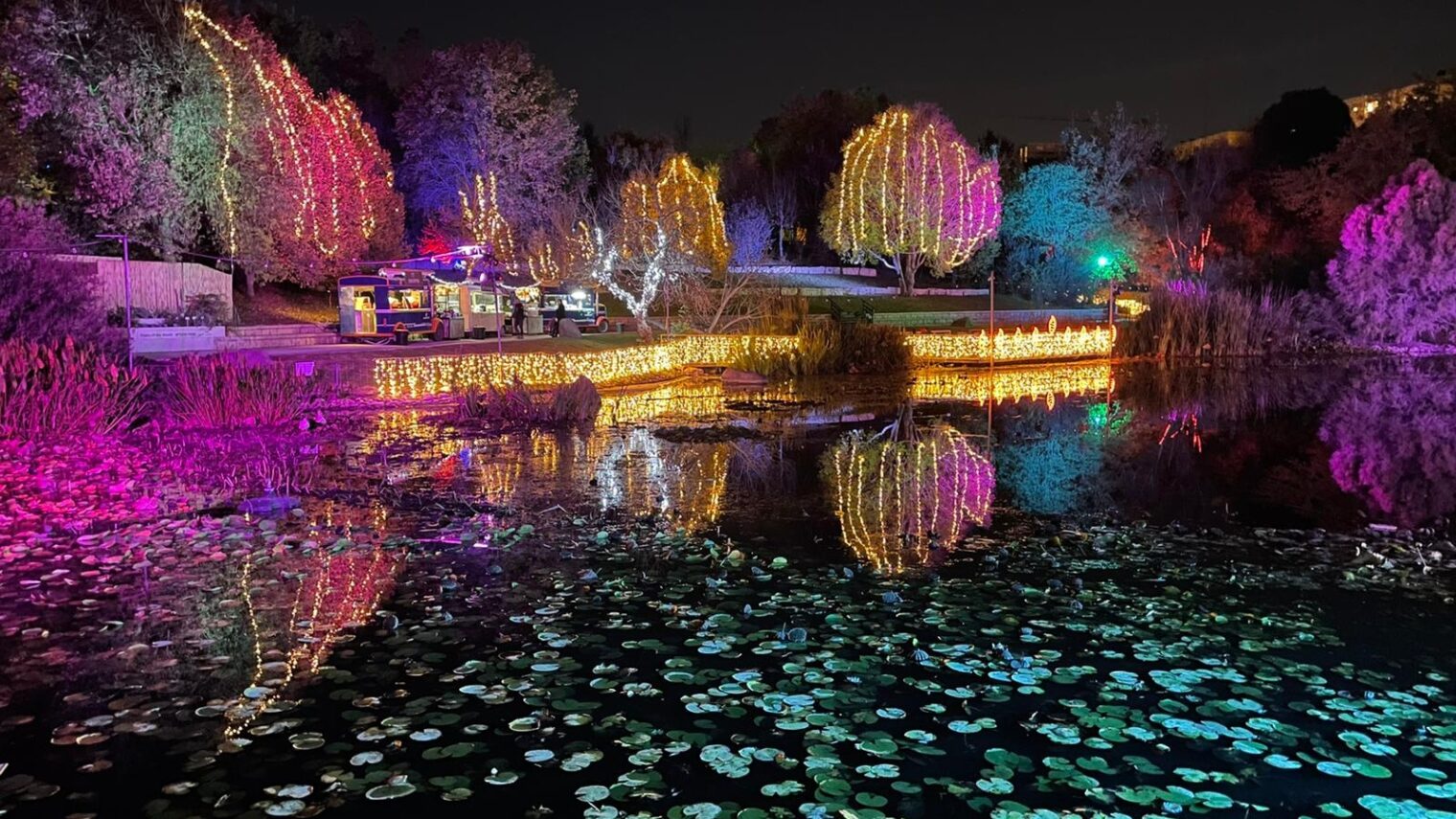 Winter Lights Festival at the Jerusalem Botanical Gardens. Photo by Tom Amit