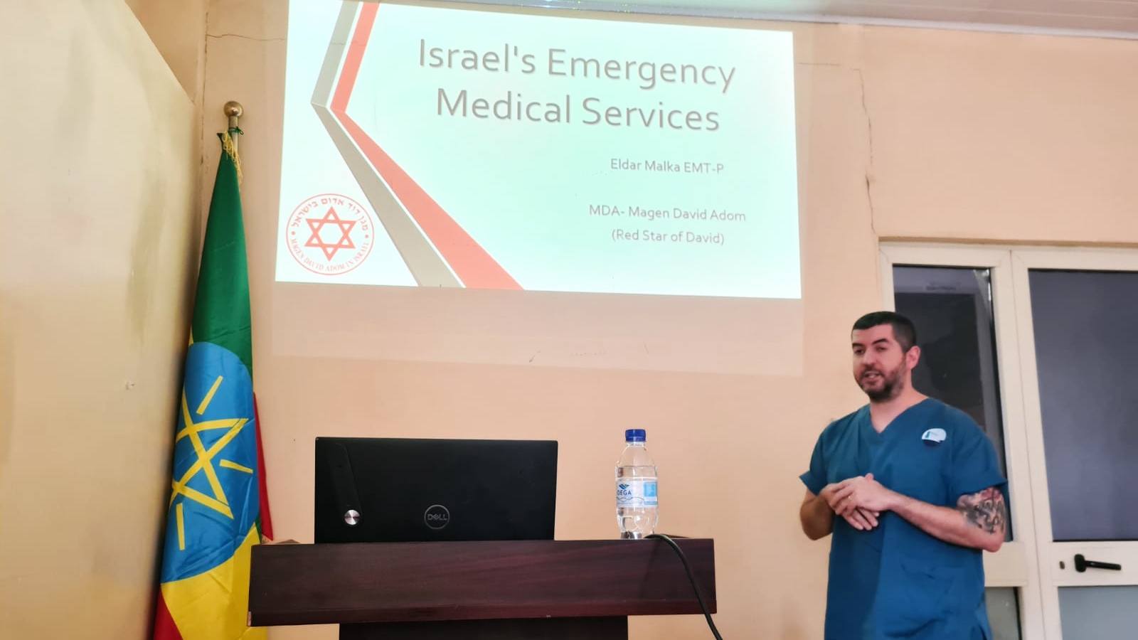 Israeli experts share their experience with local doctors in a trauma treatment workshop in Addis Ababa, Ethiopia. Photo courtesy of MDA Spokespersonâ€™s Office