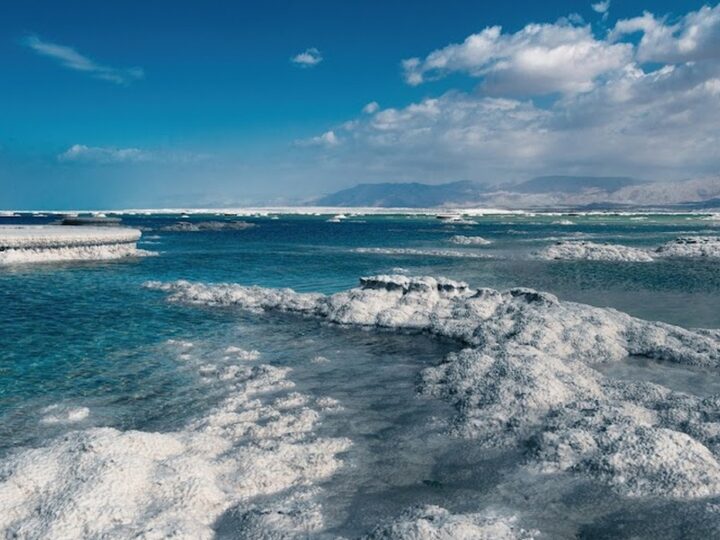 Salt formations in the Dead Sea. Photo by Liam Folberg