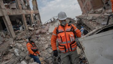 Israeli search and rescue teams have been at the site of the deadly earthquake since last week. Photo by Erik Marmor/Flash90