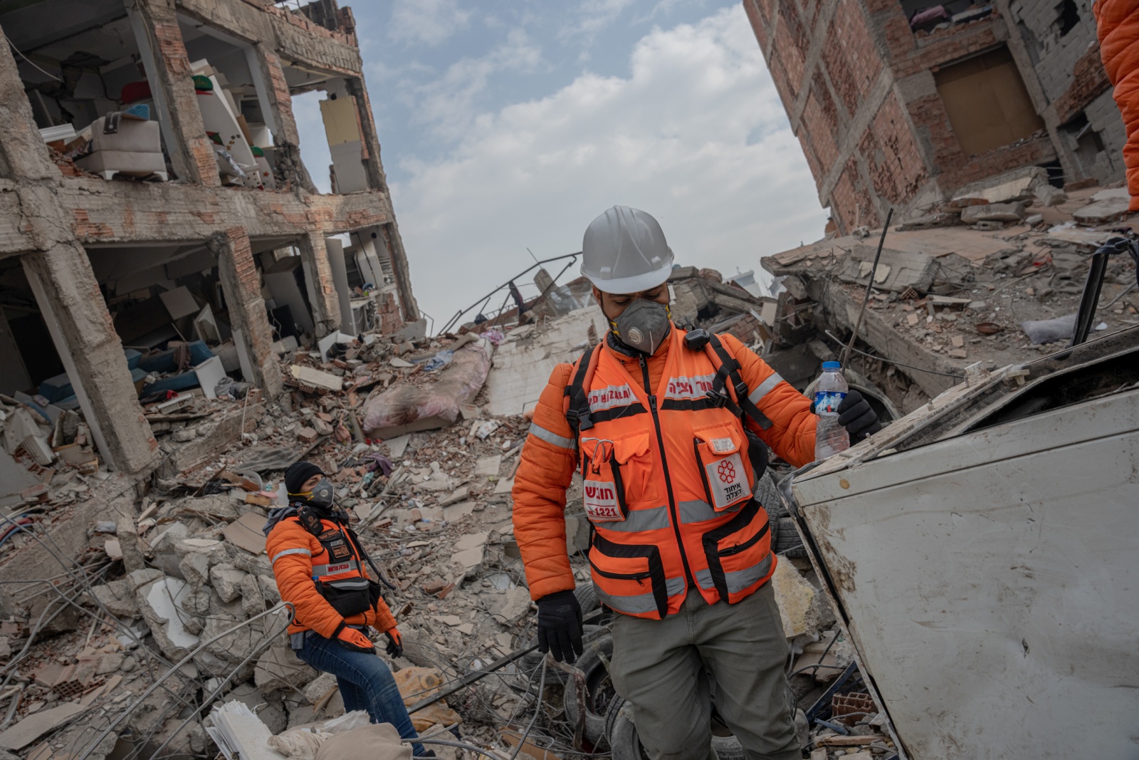 Israeli search and rescue teams have been at the site of the deadly earthquake since last week. Photo by Erik Marmor/Flash90