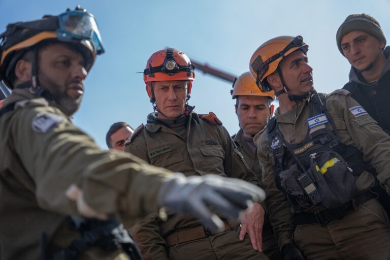 The IDFâ€™s â€˜Olive Branchesâ€™ humanitarian aid delegation includes a search and rescue team as well as a field hospital. Photo by Erik Marmor/Flash90