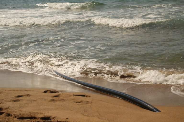 An underwater cable in the Atlantic. Photo via Laiotz, Shutterstock