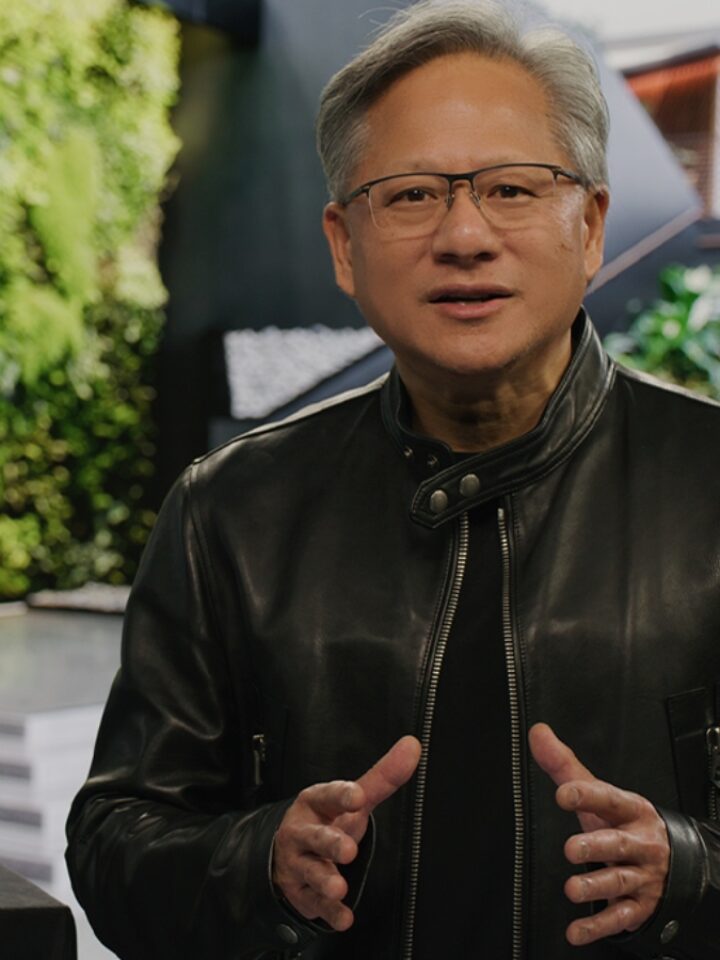 NVIDIA CEO Jensen Huang speaking at the GPU Technology Conference, March 2023. Photo courtesy of NVIDIA