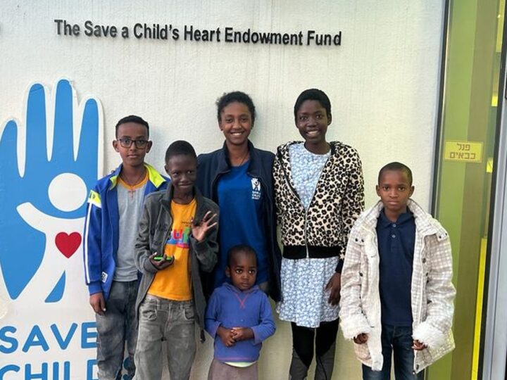 Nurse Aklil Woldegiworgis, center, with half of the children she brought from Ethiopia for treatment at Save a Childâ€™s Heart. Photo courtesy of SACH